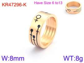 Stainless Steel Gold-plating Ring