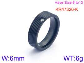 Stainless Steel Black-plating Ring