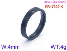 Stainless Steel Black-plating Ring