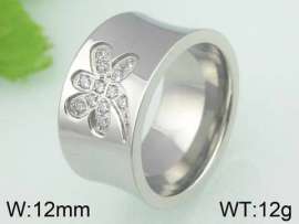 Stainless Steel Stone&Crystal Ring