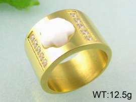 Stainless Steel Stone&Crystal Ring