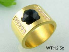 Stainless Steel Stone&Crystal Ring