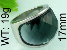 Stainless Steel Stone&Crystal Ring