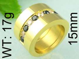 Stainless Steel Gold-plating Ring
