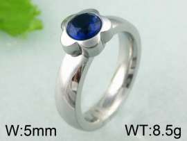 Stainless Steel Stone&Crystal Ring