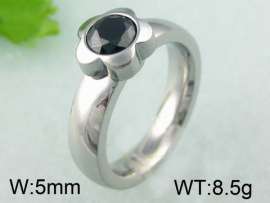 Stainless Steel Stone&Crystal Ring
