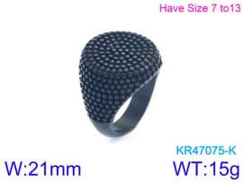 Stainless Steel Black-plating Ring