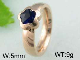 Stainless Steel Stone&Crystal Ring