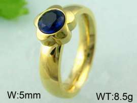 Stainless Steel Stone&Crystal Ring