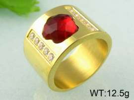 Stainless Steel Stone&Crystal Ring