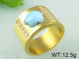 Stainless Steel Stone&Crystal Ring