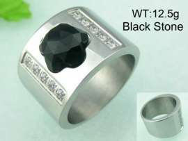 Stainless Steel Stone&Crystal Ring