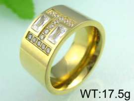 Stainless Steel Stone&Crystal Ring