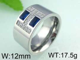 Stainless Steel Stone&Crystal Ring