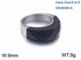 Stainless Steel Stone&Crystal Ring