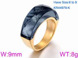 Stainless Steel Stone&Crystal Ring