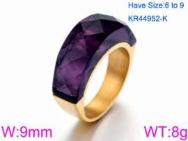 Stainless Steel Stone&Crystal Ring