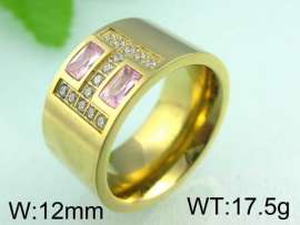 Stainless Steel Stone&Crystal Ring
