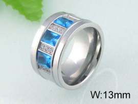 Stainless Steel Stone&Crystal Ring
