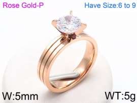 Stainless Steel Stone&Crystal Ring