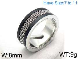 Stainless Steel Black-plating Ring