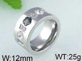 Stainless Steel Stone&Crystal Ring