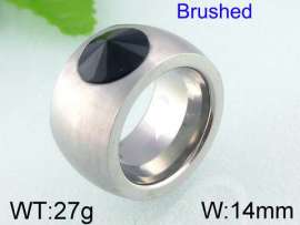 Stainless Steel Stone&Crystal Ring