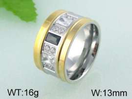Stainless Steel Stone&Crystal Ring