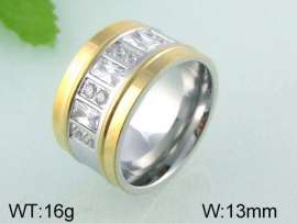 Stainless Steel Stone&Crystal Ring