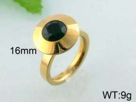 Stainless Steel Stone&Crystal Ring
