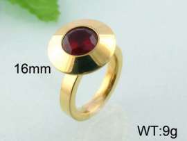 Stainless Steel Stone&Crystal Ring