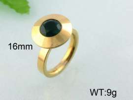 Stainless Steel Stone&Crystal Ring
