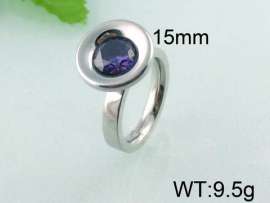 Stainless Steel Stone&Crystal Ring