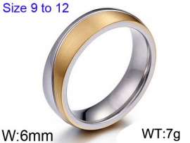 Stainless Steel Gold-plating Ring