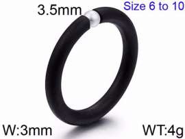 Stainless Steel Black-plating Ring