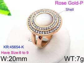 SS Shell Pearl Rings