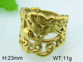 Stainless Steel Gold-plating Ring