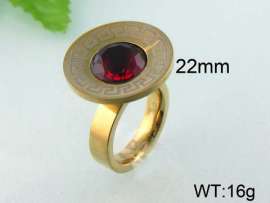 Stainless Steel Stone&Crystal Ring