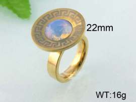 Stainless Steel Stone&Crystal Ring