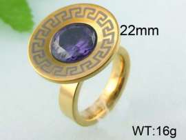 Stainless Steel Stone&Crystal Ring