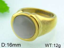 Stainless Steel Stone&Crystal Ring