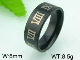 Stainless Steel Black-plating Ring