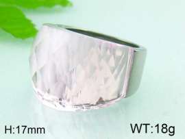 Stainless Steel Stone&Crystal Ring