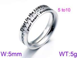 Stainless Steel Stone&Crystal Ring