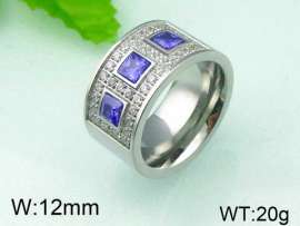 Stainless Steel Stone&Crystal Ring