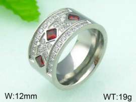Stainless Steel Stone&Crystal Ring