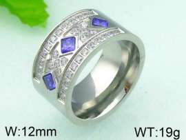 Stainless Steel Stone&Crystal Ring