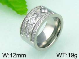 Stainless Steel Stone&Crystal Ring