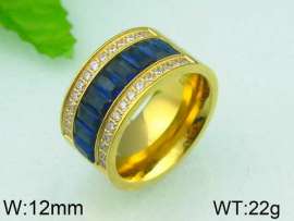 Stainless Steel Stone&Crystal Ring