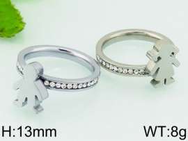 Name: Stainless Steel Stone&Crystal Ring